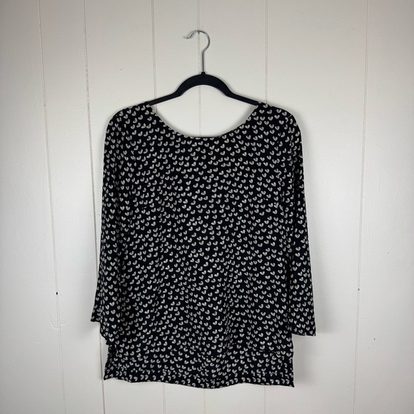 Maeve Tops - Maeve Silk Heart Print Blouse Medium Anthropologie Cottagecore Top